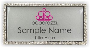 (image for) Paparazzi Bling Silver badge