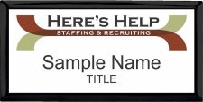 (image for) Here's Help Staffing Executive Black badge