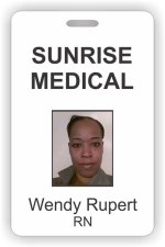 (image for) Sunrise Medical Photo Id - Vertical badge