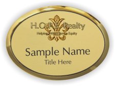 (image for) H.O.P.E. Realty Solutions Oval Executive Gold badge