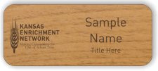 (image for) Kansas Enrichment Network Standard Alder Laser Engraved badge