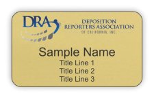 (image for) Deposition Reporters Association Standard Gold badge