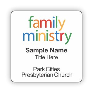(image for) Park Cities Presbyterian Church Shaped White badge