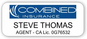 (image for) Combined Insurance White Rounded Corners badge