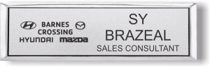 (image for) Barnes Crossing Hyundai Mazda Small Executive Silver badge