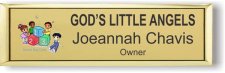 (image for) God's Little Angels - Small Executive Gold badge