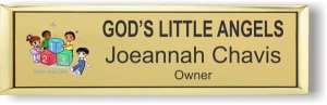 (image for) God\'s Little Angels - Small Executive Gold badge