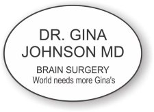 (image for) Dr. Timothy Johnson MD Oval White badge