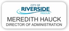 (image for) City of Riverside, Missouri White Rounded Corners badge