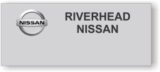 (image for) Riverhead Auto Mall Silver Square Corners badge