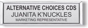 (image for) Alternative Choices CDS Small Executive Silver badge