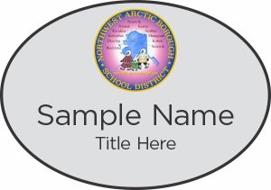 (image for) Northwest Arctic Borough School District - Oval Silver Badge