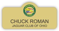 (image for) Jaguar Club of Ohio Shaped Gold badge