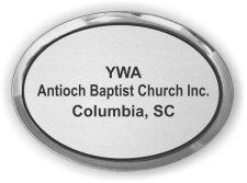 (image for) YWA Antioch Baptist Church Inc. Executive Silver Oval badge