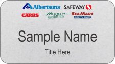 (image for) Seattle Multi-Logo Silver Name Badge