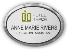 (image for) Hotel Ithaca Oval Executive Silver badge