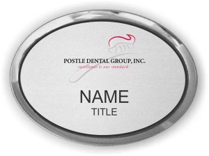 (image for) Postle Dental Group, Inc. Oval Executive Silver badge