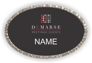 (image for) DeMarse Meetings & Events Bling Silver Other badge