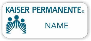 (image for) Kaiser Permanente Standard White badge