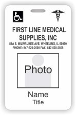 (image for) FIRST LINE MEDICAL SUPPLIES, INC. ID Vertical badge