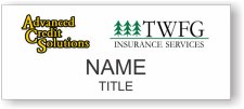 (image for) TWFG Insurance & Advanced Credit Solutions Standard White Square Corner badge