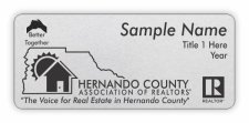 (image for) Hernando County Association of Realtors Shaped Silver badge