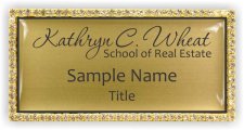 (image for) Kathryn C. Wheat School of Real Estate Bling Gold badge