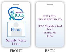 (image for) Independent Community Care Service Photo ID Vertical Double Sided badge