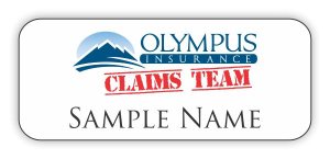 (image for) Olympus Insurance Standard White badge