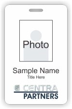 (image for) Centra Partners Vertical ID Badge NO Address Line