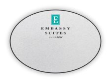 (image for) Embassy Suites Logo Only Oval Silver badge
