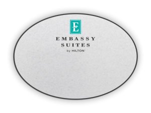(image for) Embassy Suites Logo Only Oval Silver badge