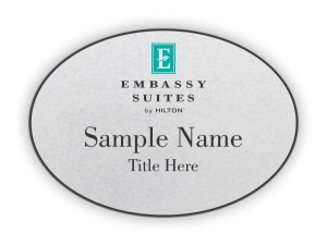 (image for) Embassy Suites Oval Silver badge
