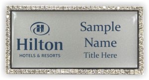 (image for) Hilton Hotels & Resorts Bling Silver badge