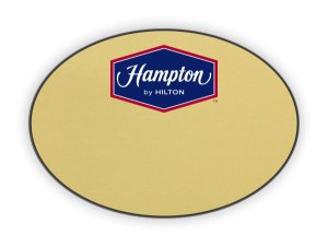 (image for) Hampton Logo Only Oval Gold badge