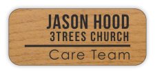 (image for) 3 Trees Church Standard Alder Laser Engraved badge