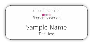 (image for) Le Macaron French Pastries Standard White badge