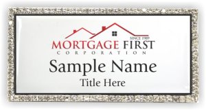(image for) Mortgage First Corporation Bling Silver Other badge