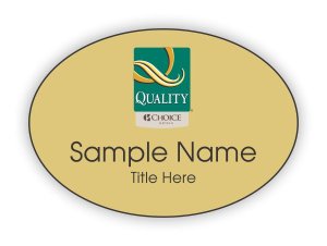 (image for) Quality by Choice Hotels Oval Gold badge