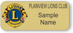 (image for) Plainview Lions Club Standard Gold badge
