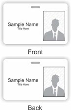 (image for) Roxanne Burke Photo ID Horizontal Double Sided badge