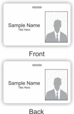 (image for) Roxanne Burke Photo ID Horizontal Double Sided badge