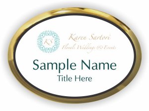 (image for) Karen Sartori Florals Weddings & Events Oval Executive Gold Other badge