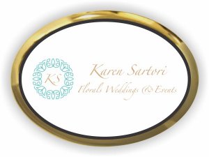 (image for) Karen Sartori Florals Weddings & Events Oval Executive Gold Other badge