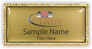 (image for) Becky Hancock Realty Bling Gold badge
