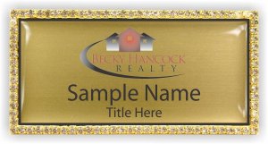 (image for) Becky Hancock Realty Bling Gold badge