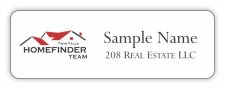 (image for) Twin Falls Homefinder Team Shaped White badge