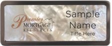 (image for) Premier Mortgage Resources Black Chrome Mother of Pearl badge