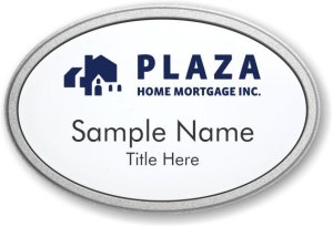 (image for) Plaza Home Mortgage Inc. Oval Prestige Pebbled badge