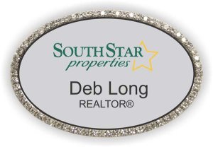 (image for) SouthStar Properties Oval Bling Silver badge